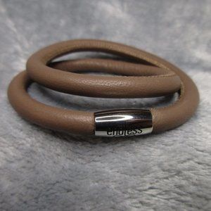 Endless Double Brown Leather Bracelet By JLO 7.5 inch NEW A51